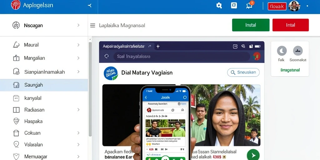 Tampilan antarmuka utama 4P4P yang menarik.