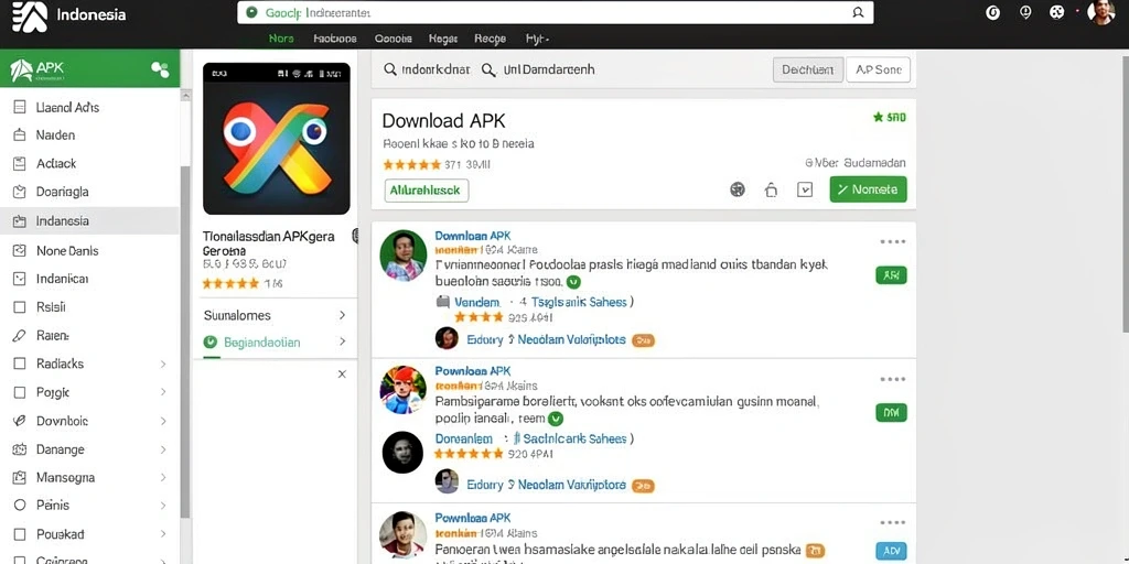 Screenshot pertama menunjukkan antarmuka aplikasi yang user-friendly.