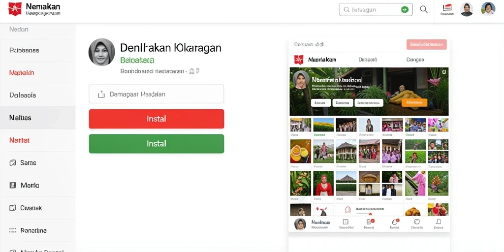 Tampilan grafis yang menarik dan berwarna.
