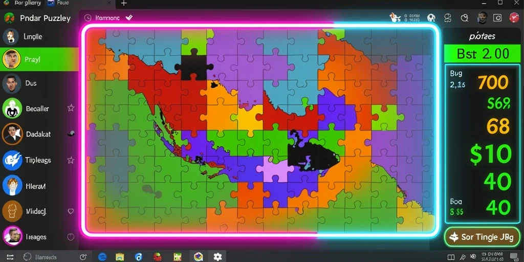 Tangkapan layar menampilkan pertarungan epik dengan monster besar.