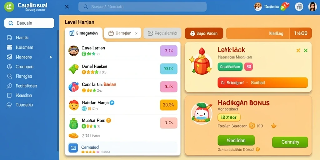 Tampilan awal aplikasi TOKEKWIN yang menarik dan intuitif.
